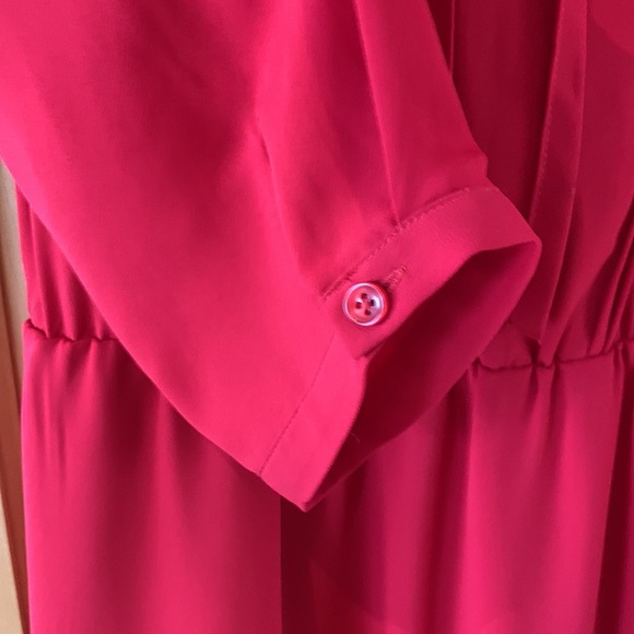 RW & Co. Chiffon Red Dress size M - Picture 5 of 16